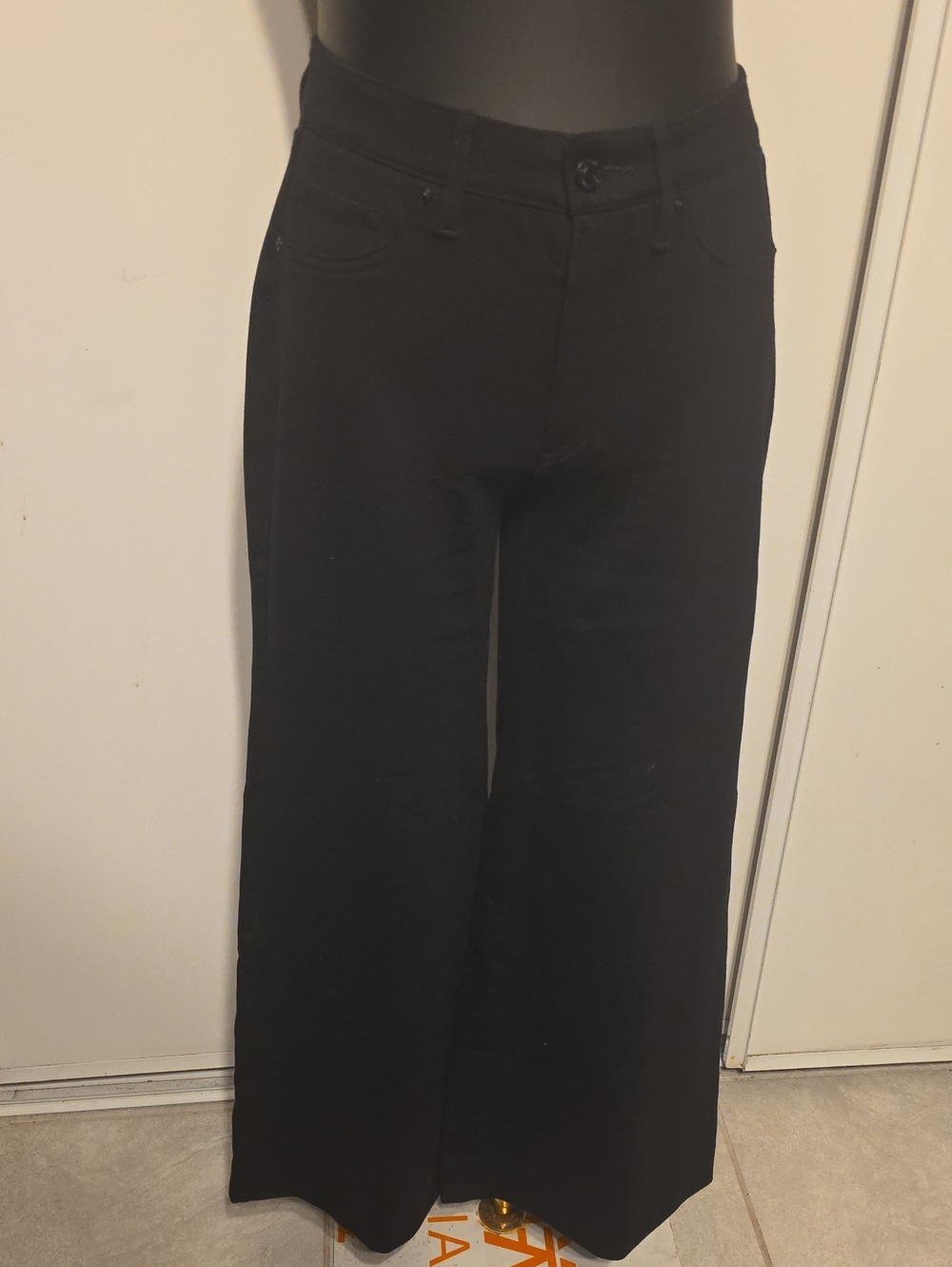 Chico's Black Wide-Leg Stretch Jeans
